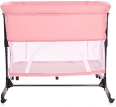 Дитяча приставні ліжко - манеж 2 в 1 Lorelli Milano PINK